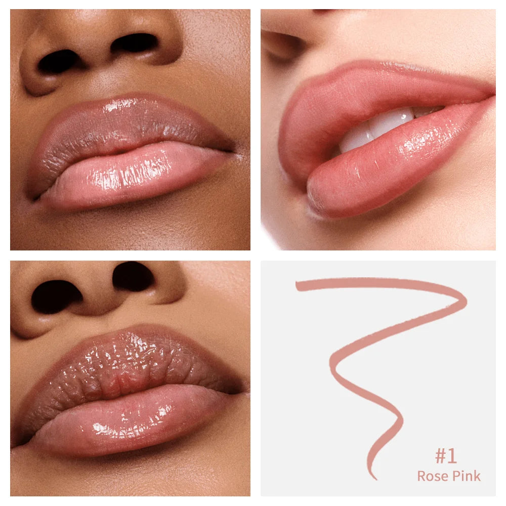 4 Colors Peel off Lip Liner Waterproof Transfer-Proof Lipstic Tattoo Waterproof Long Lasting Matte Velvet Lip Tint Sexy Red Cont